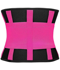 Trade Shop - Fascia Lombare Supporto Per La Schiena Cintura Di Sostegno Trainer Pancia Unisex - Fucsia   L