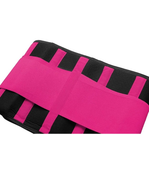 Trade Shop - Fascia Lombare Supporto Per La Schiena Cintura Di Sostegno Trainer Pancia Unisex - Fucsia   Xl