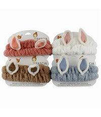 Fascia Per Capelli Doccia Shampoo Trucco In Spugna Con Orecchie Animaletto 59688         