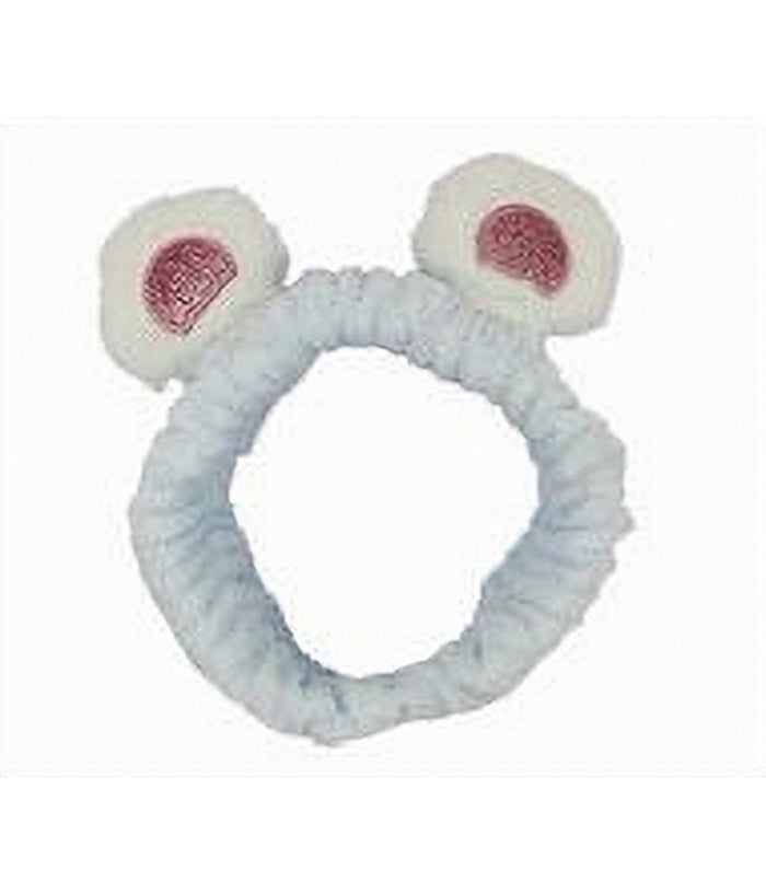 Fascia Per Capelli Doccia Shampoo Trucco Spugna Con Orecchie Orso Pelose 79295         