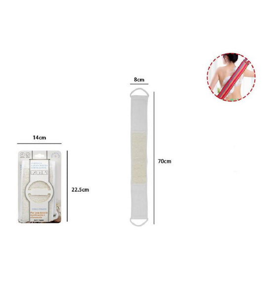 Fascia Spugna Lavaschiena Esfoliante Bagno Doccia Striscia Lavare Schiena 79666         