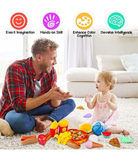 Fast Food Hamburger Patatine Cono Gelato Giocattolo Gioco Educativo Bambini         