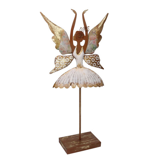 Fatina metallo ballerina bianco cm 37x12h68