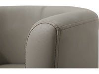 Poltrona + poggiapiedi Basma 64x58x70 cm colore Grigio chiaro