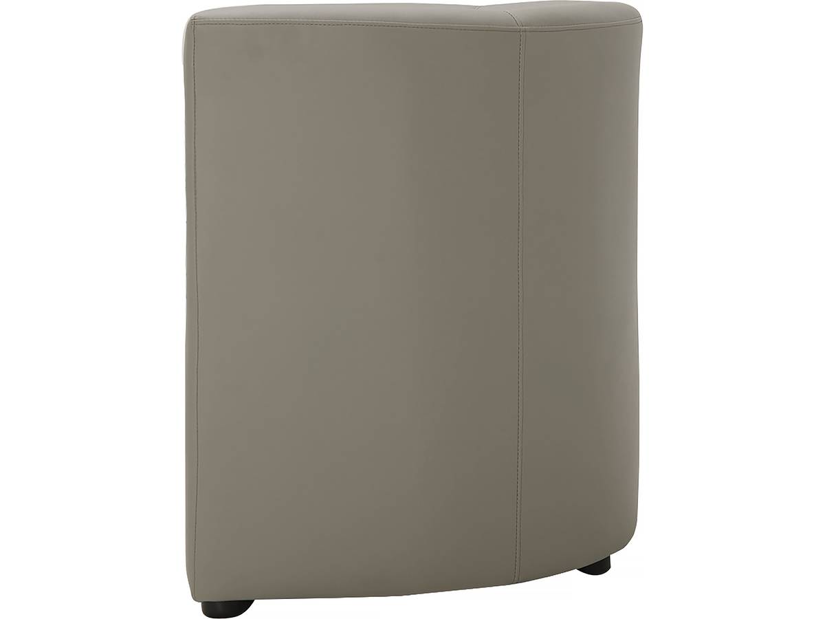 Poltrona + poggiapiedi Basma 64x58x70 cm colore Grigio chiaro