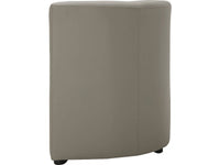 Poltrona + poggiapiedi Basma 64x58x70 cm colore Grigio chiaro