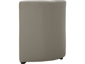 Poltrona + poggiapiedi Basma 64x58x70 cm colore Grigio chiaro