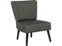 Poltrona in tessuto "Zoe" - Grigio scuro