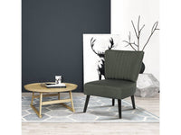 Poltrona in tessuto "Zoe" - Grigio scuro