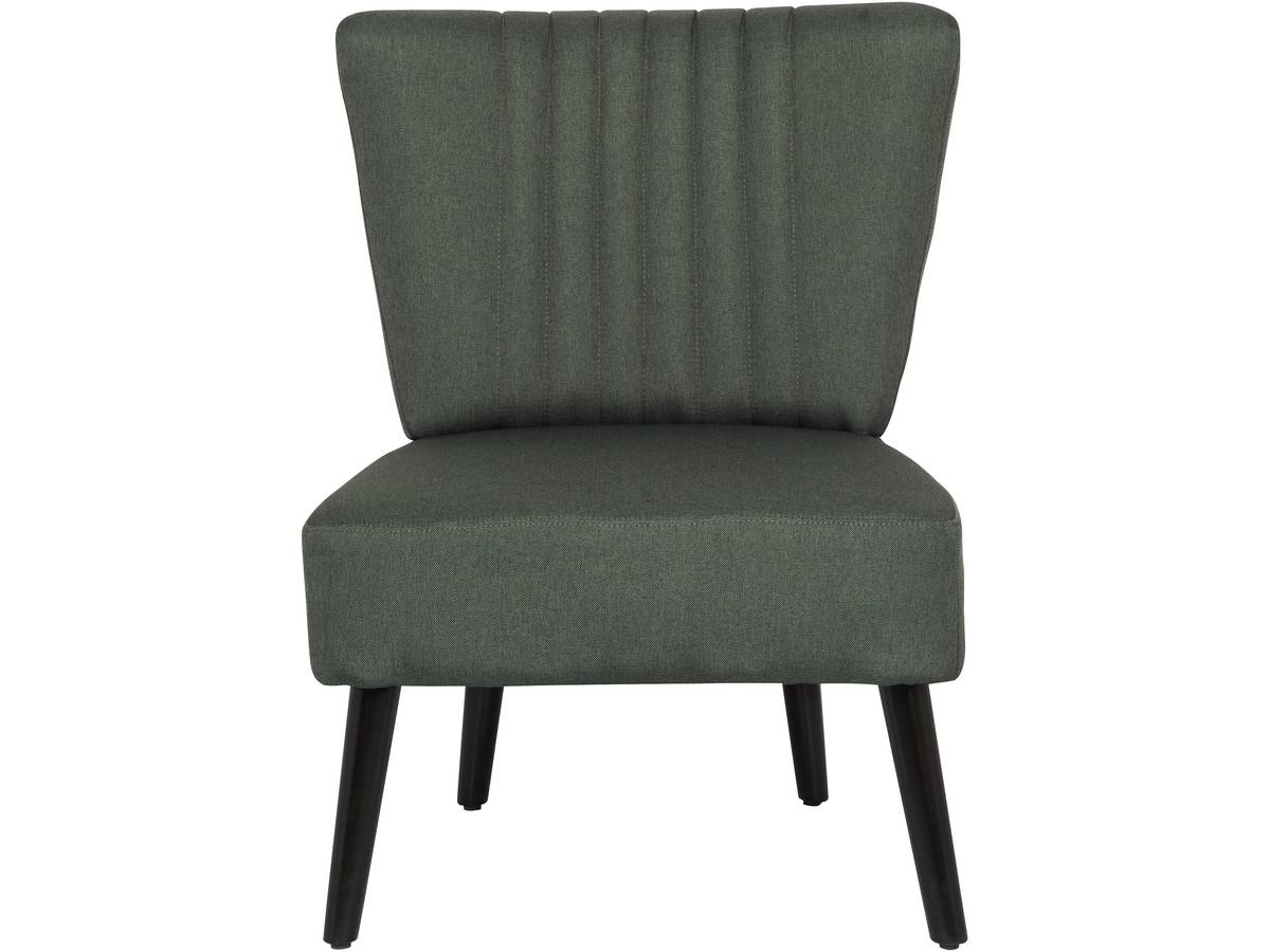 Poltrona in tessuto "Zoe" - Grigio scuro