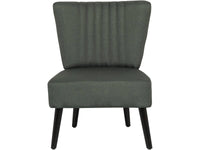 Poltrona in tessuto "Zoe" - Grigio scuro