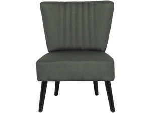 Poltrona in tessuto "Zoe" - Grigio scuro