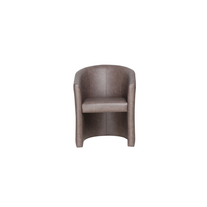 Poltrona da salotto KYOTO - Confortevole - Marrone scuro - Stile vintage