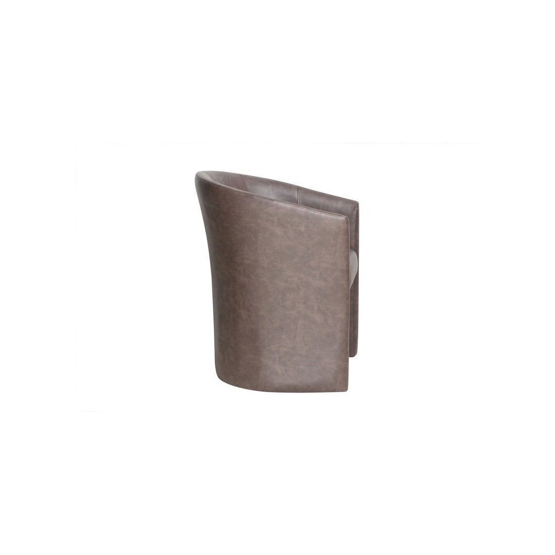 Poltrona da salotto KYOTO - Confortevole - Marrone scuro - Stile vintage