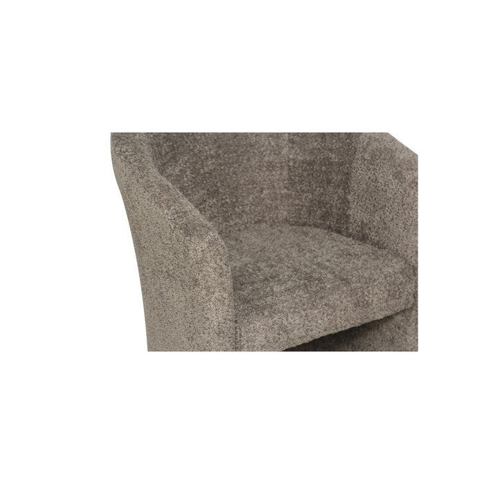 Poltrona da salotto KYOTO – Confortevole – Tessuto bouclé marrone – Stile moderno e accogliente