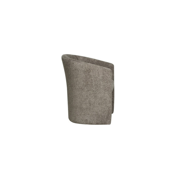 Poltrona da salotto KYOTO – Confortevole – Tessuto bouclé marrone – Stile moderno e accogliente