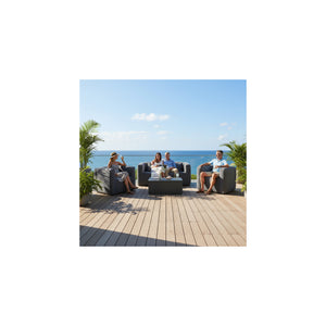 Poltrona gonfiabile in terracotta - Interno ed esterno - Colore Grigio scuro