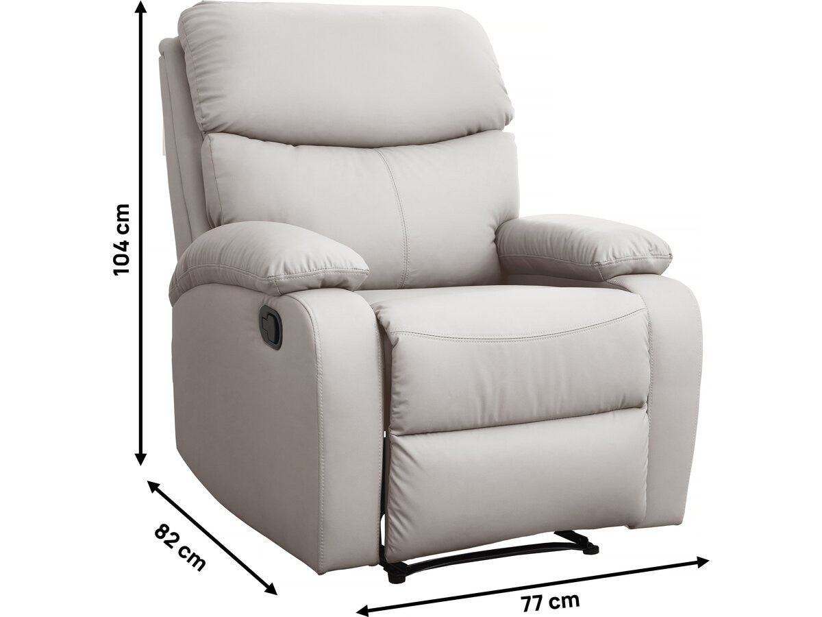 Sedia reclinabile "Giselle" - Beige