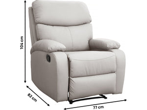 Sedia reclinabile "Giselle" - Beige