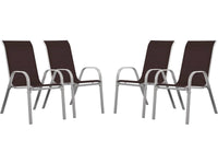 Sedia da giardino textilene "Cordoba" -Phoenix-Talpa-Set di 4