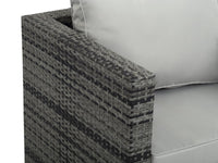 Poltrona in resina intrecciata"Ibiza" Florida" -Grigio