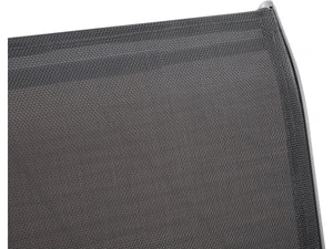 Sedia da giardino textilene "Cordoba" -Phoenix- Grigio scuro/Argentato-Set di 2