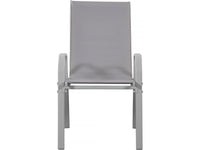 Sedia da giardino textilene "Cordoba" -Phoenix- Ecru-Set di 2