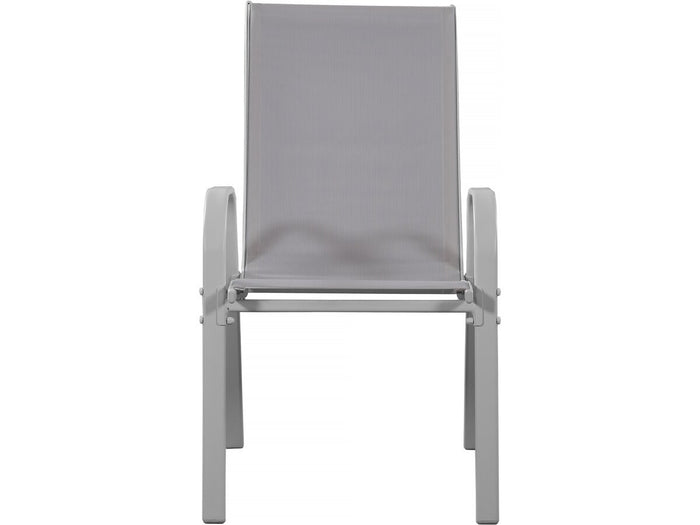 Sedia da giardino textilene "Cordoba" -Phoenix- Ecru-Set di 2