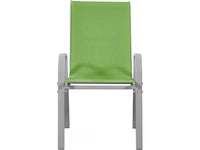 Sedia da giardino textilene "Cordoba" -Phoenix- Verde-Set di 2