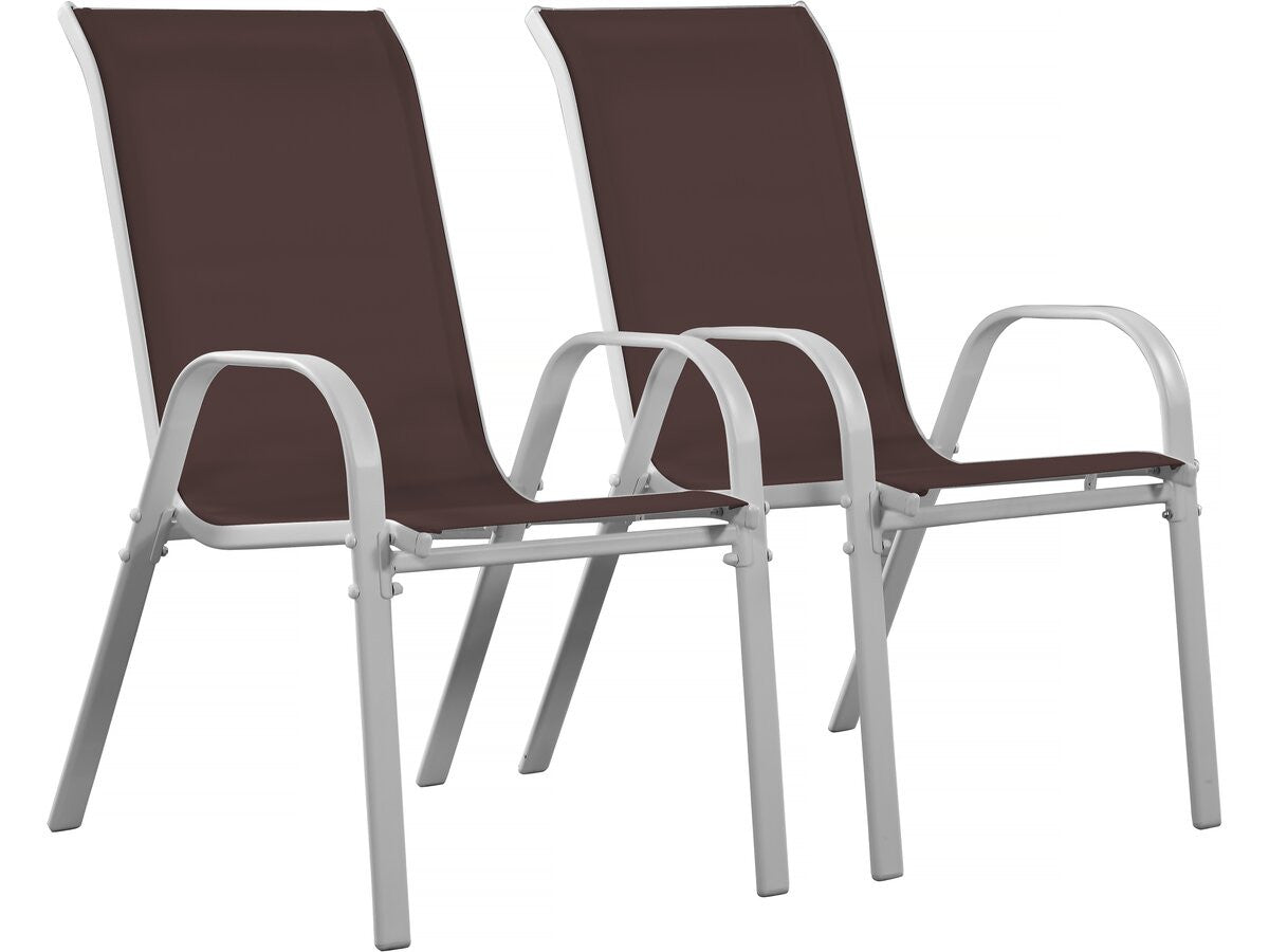 Sedia da giardino textilene "Cordoba" -Phoenix- Talpa -Set di 2