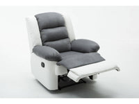Sedia relax Buckingham - Bianco / Grigio chiaro
