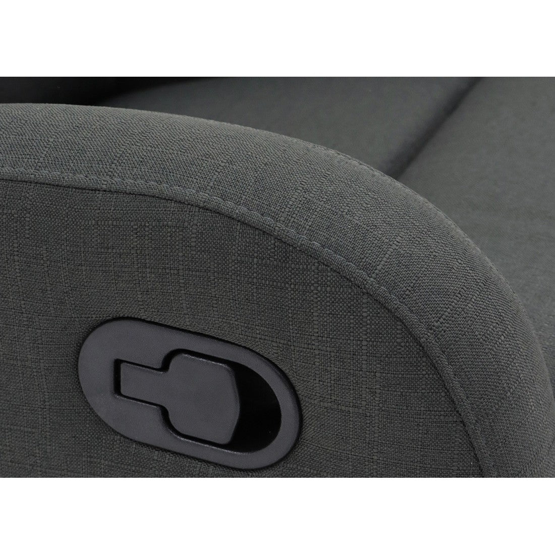 Poltrona relax ERA reclinabile manualmente in materiale PU di colore grigio, una poltrona eccezionale.