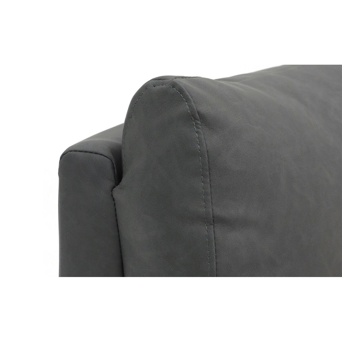 Poltrona relax ERA reclinabile manualmente in materiale PU di colore nero, una poltrona eccezionale.