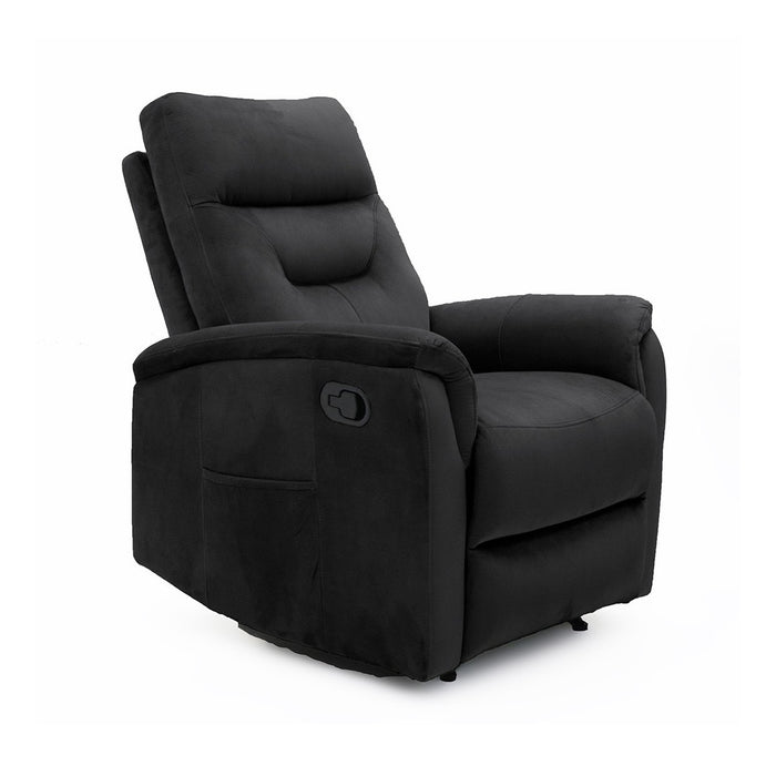 Poltrona relax reclinabile manualmente PARIS colore nero