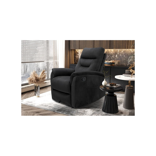 Poltrona relax reclinabile manualmente PARIS colore nero
