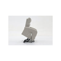 Poltrona relax reclinabile elettrica SYDNEY Tessuto Grigio chiaro