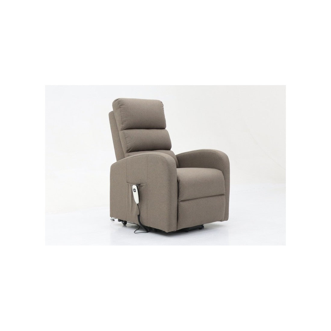 Poltrona relax reclinabile elettrica SYDNEY Tessuto Taupe