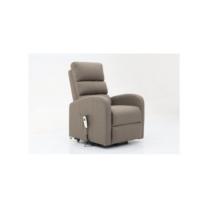 Poltrona relax reclinabile elettrica SYDNEY Tessuto Taupe