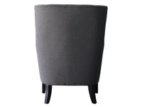 Poltrona scandinava "Duchesse" in tessuto - grigio