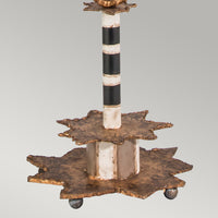 Lampada Da Scrivania Birdland Acciaio Nero Bianco Cristallo Bianco 1 Luce E27