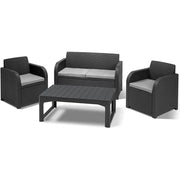 Set da Giardino Keter Carolina in Rattan simil Vimini