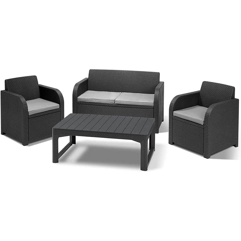 Set da Giardino Keter Carolina in Rattan simil Vimini