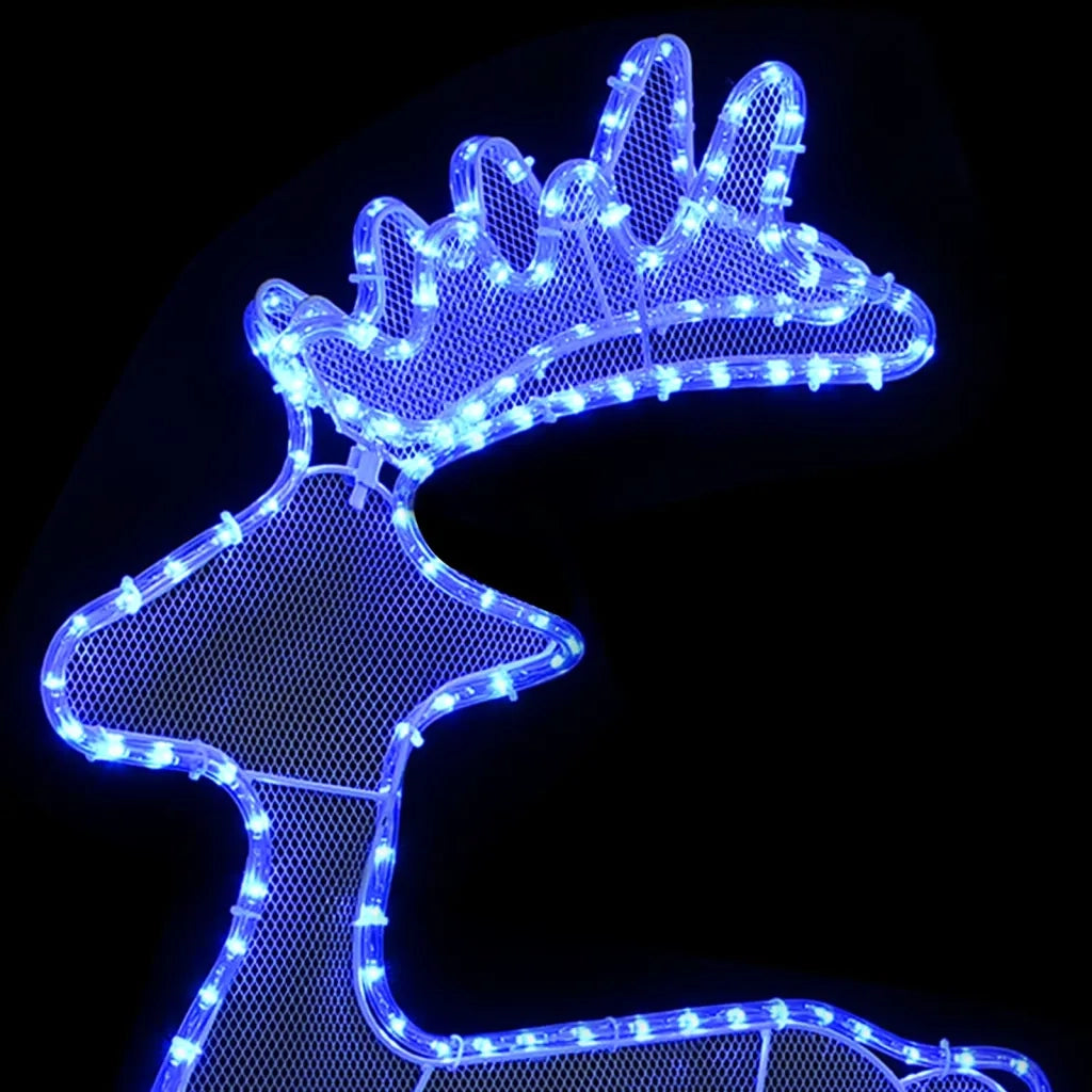 Decorazione Natalizia Renna in Rete con 306 LED 60x24x89 cm 329824