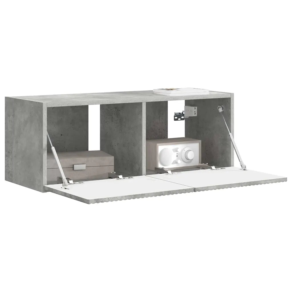Mobile TV da parete Calcestruzzo 78,5 x 31 x 29,5 cm