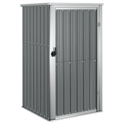 Capanno per Attrezzi-Casetta da Giardino Grigio 88x89x161 cm in Acciaio Zincato