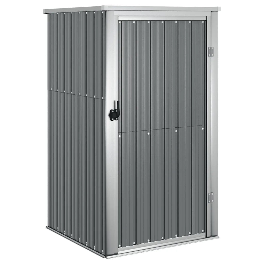 Capanno per Attrezzi-Casetta da Giardino Grigio 88x89x161 cm in Acciaio Zincato