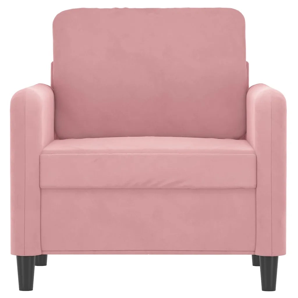 Poltrona | Sedia Relax Rosa 60 cm Velluto