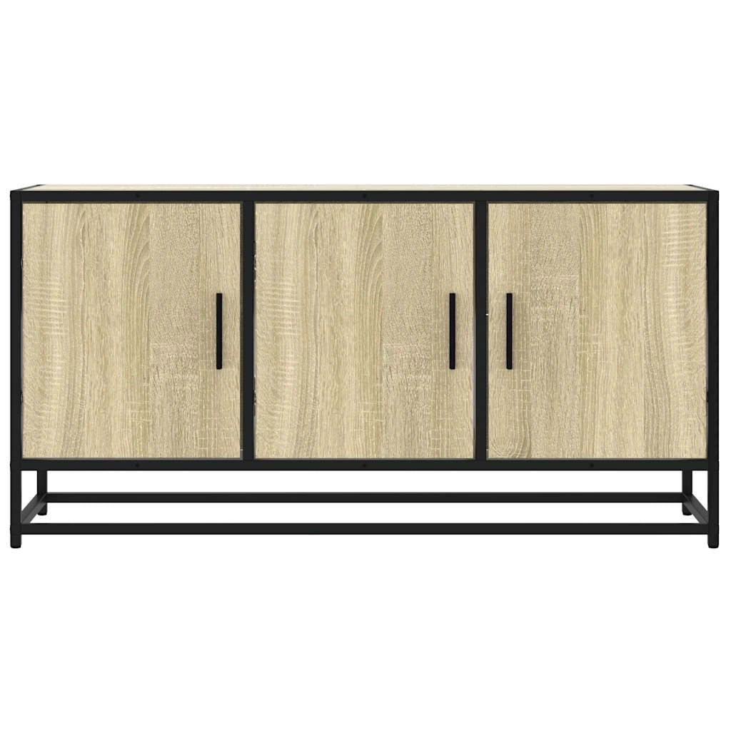 Mobile TV multimediale mensola TV credenza TV sala da pranzo soggiorno camera da letto rovere Sonoma 100 x 35 x 50 cm legno ingegnerizzato e metallo marrone 02_0027422
