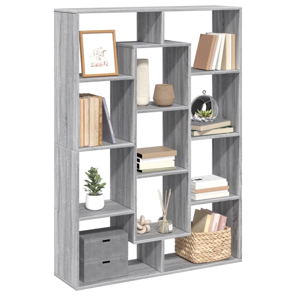Libreria Grigio Sonoma 102x29x143 cm in Legno Multistrato 3310303