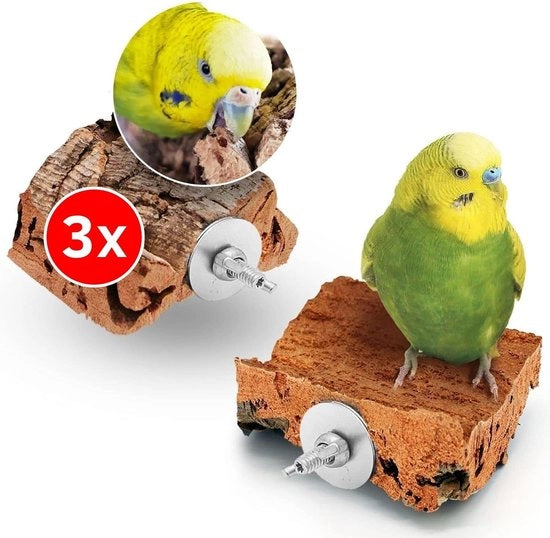 3 x pietre di terracotta per uccelli 

Specifiche tecniche: 
- Materiale: terracotta
- Dimensioni: 3 x 
- Modello: 3 x 

Nota: accessori per pappagalli